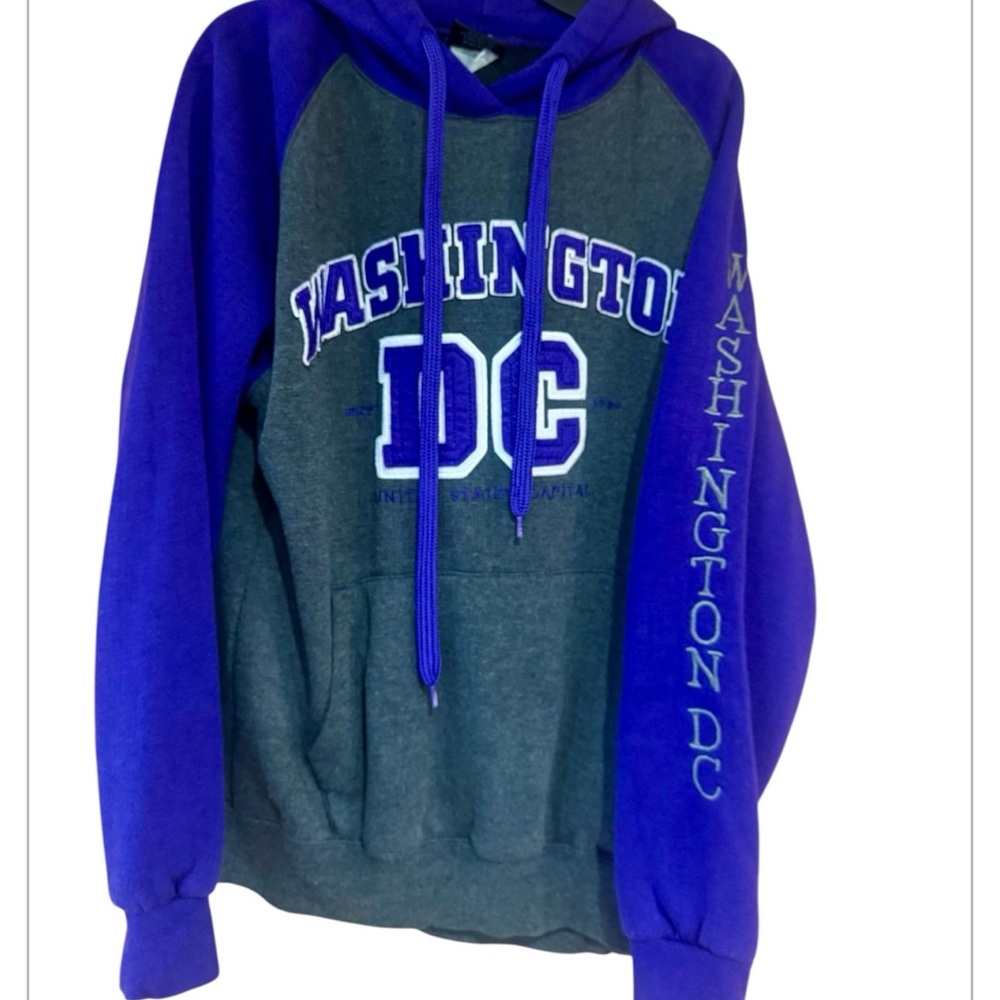 Gray and Purple Washington DC Hoodie